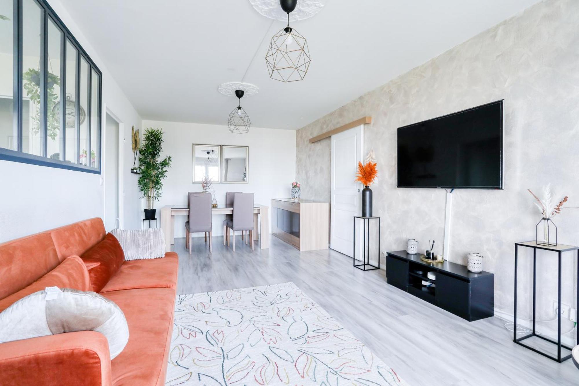 Le Warm Cocon - Spacieux T3 - 5 Personnes - Wifi Et Parking Rosny-sous-Bois Bagian luar foto